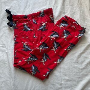 Abercrombie & Fitch Red Y2K Moose Pajama Pants, S
